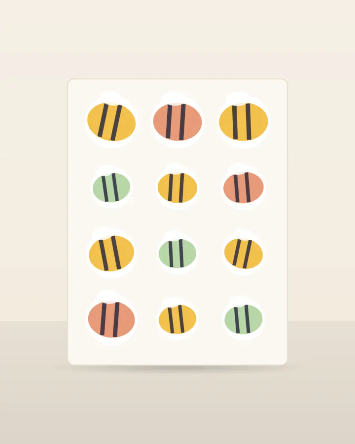 Honey Bee Sticker Sheet