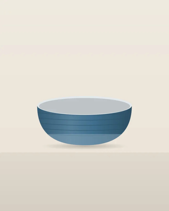 Tidal Blue Bowl